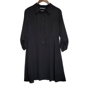 Maurices Collared Black Dress with Lining …